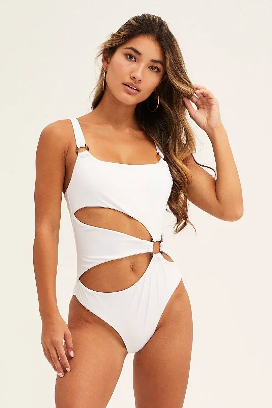 White Swimsuit One Piece