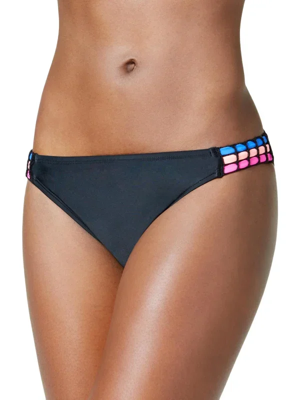 Womens Hipster Low-Rise Bikini Swim Bottom