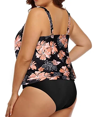 black orange floral1